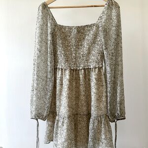 Dynamite Floral Smock Dress